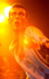 Bez with maracas colour - The Happy Mondays live at the Free Trade Hall Manchester